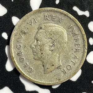 1937 South Africa 3 Pence Threepence Lot#E3765 Silver!