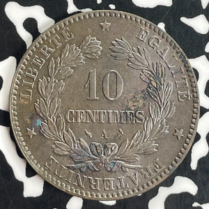 1897 France 10 Centimes Lot#T8241 High Grade! Beautiful!
