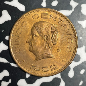1952 Mexico 5 Centavos Lot#T3299 High Grade! Beautiful!