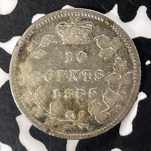 1885 Canada 10 Cents Lot#T4838 Silver! Better Date