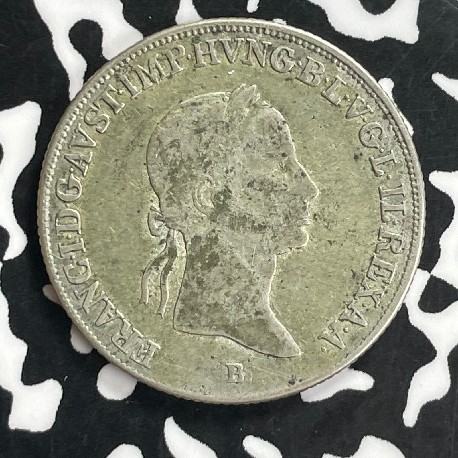 1834-B Hungary 20 Krajczar Lot#C0139 Silver!