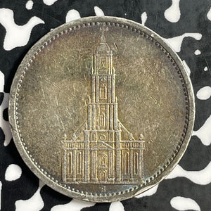 1934-A Germany 5 Mark Lot#E9365 Silver!