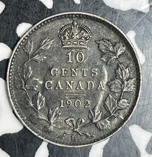 1902-H Canada 10 Cents Lot#T6016 Silver! Nice!