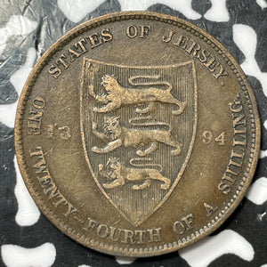 1894 Jersey 1/24 Shilling Lot#D7655