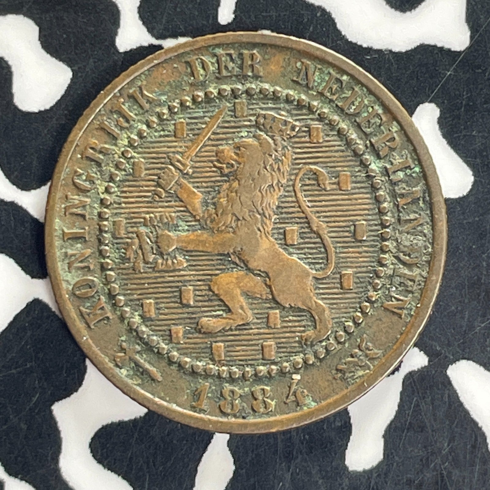 1884 Netherlands 1 Cent Lot#C4949