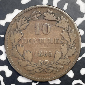 1865-A Luxembourg 10 Centimes Lot#C0852