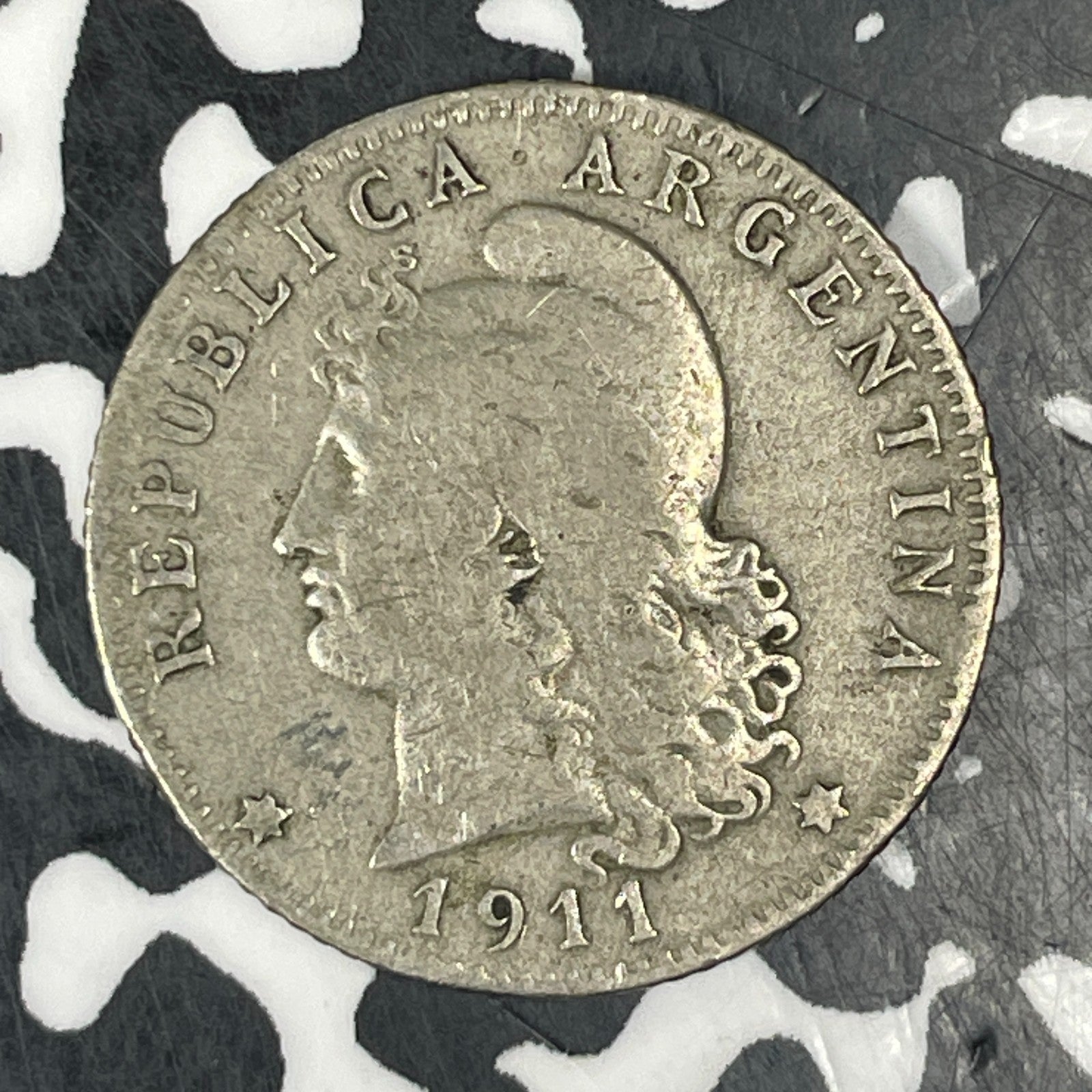 1911 Argentina 20 Centavos Lot#C7137