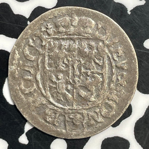 1623 Germany Prussia Georg Wilhelm 1/24 Thaler Lot#T1070 Silver!