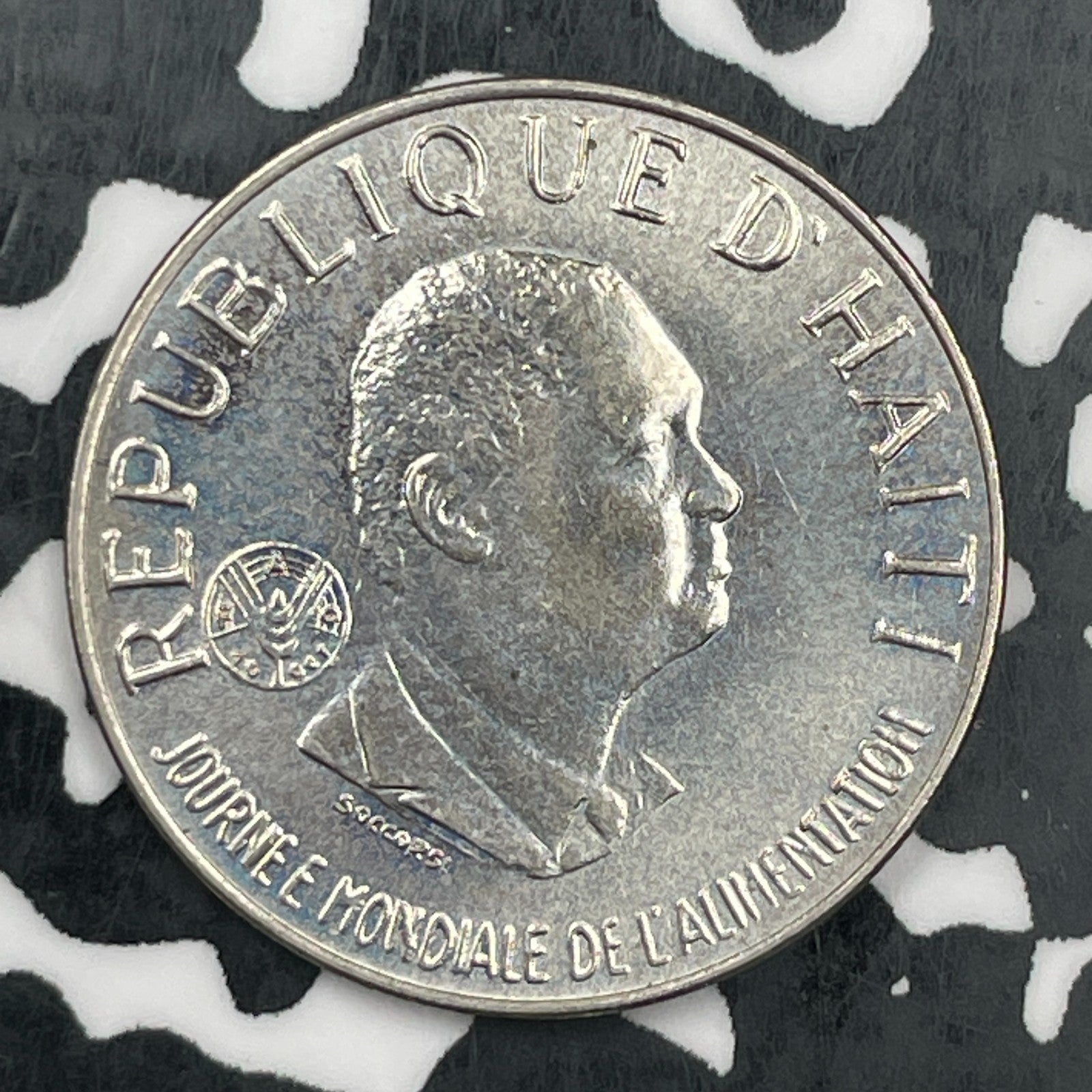 1981 Haiti 10 Centimes Lot#F9402 High Grade! Beautiful! F.A.O.