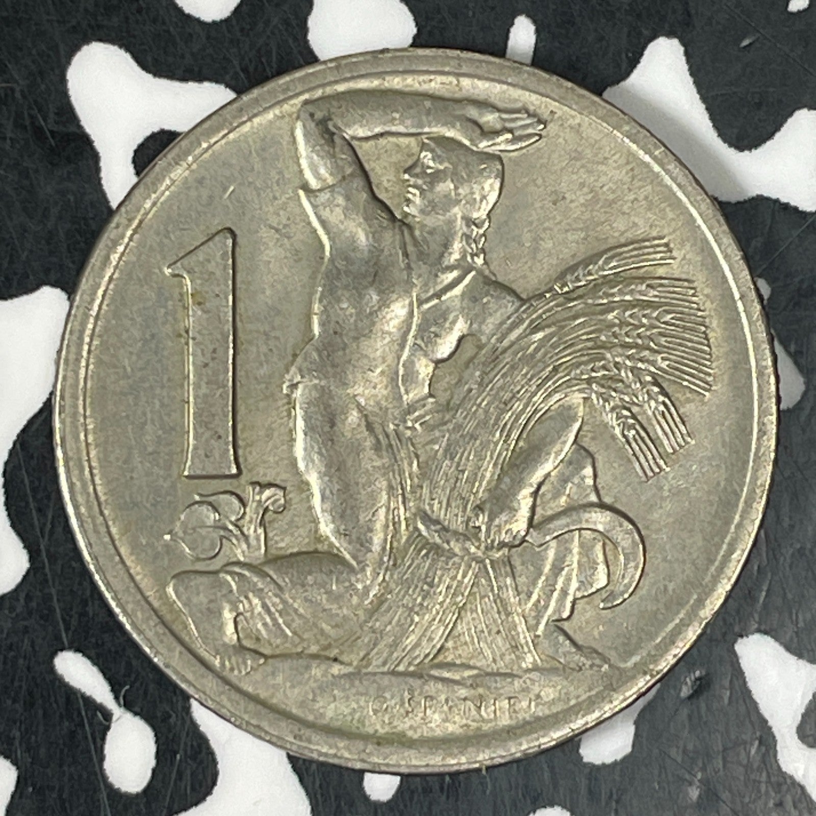 1924 Czech Republic 1 Korun Lot#C8390