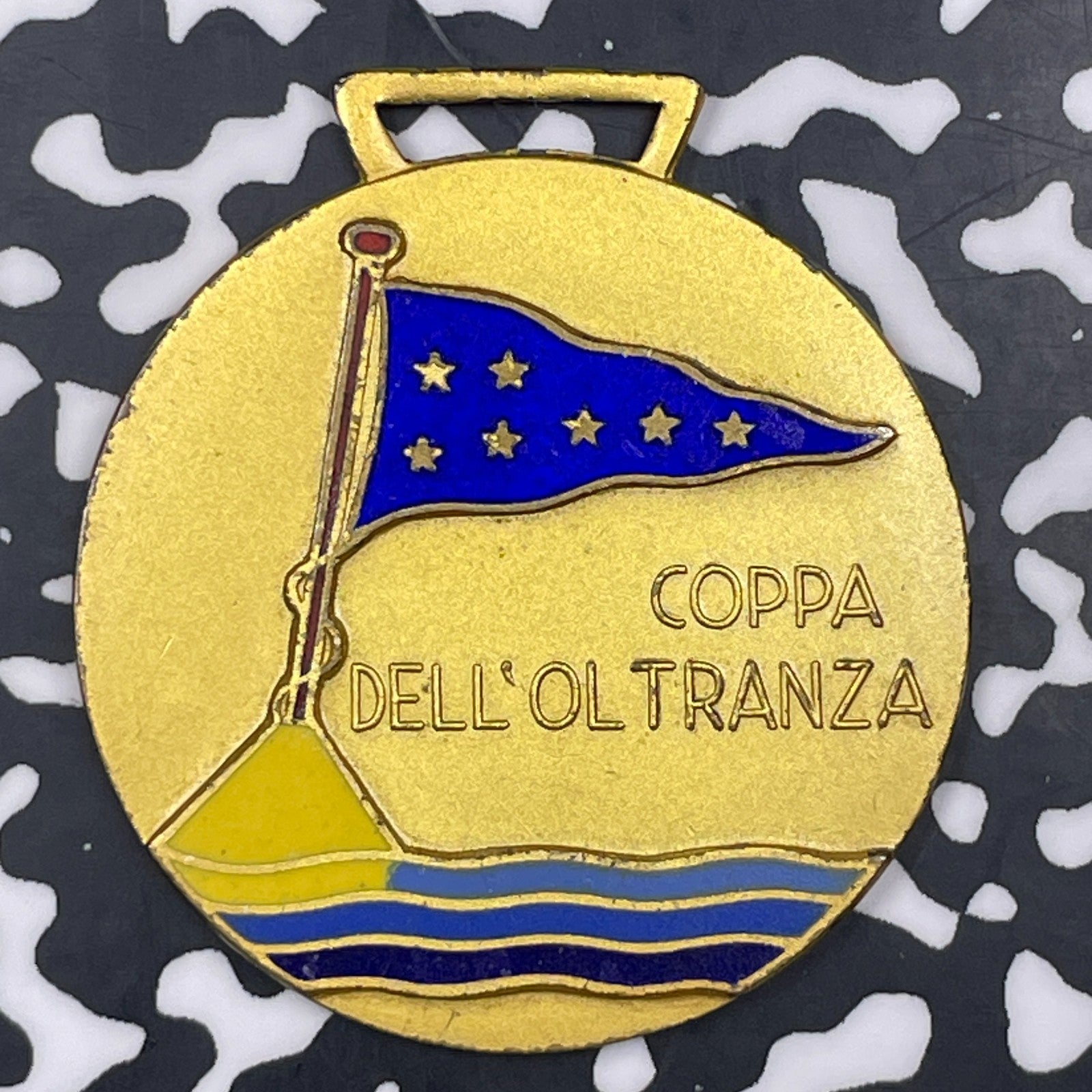 1963 Italy Coppa Dell'Oltranza Speed Boat Enameled Medal Lot#C9331 35mm