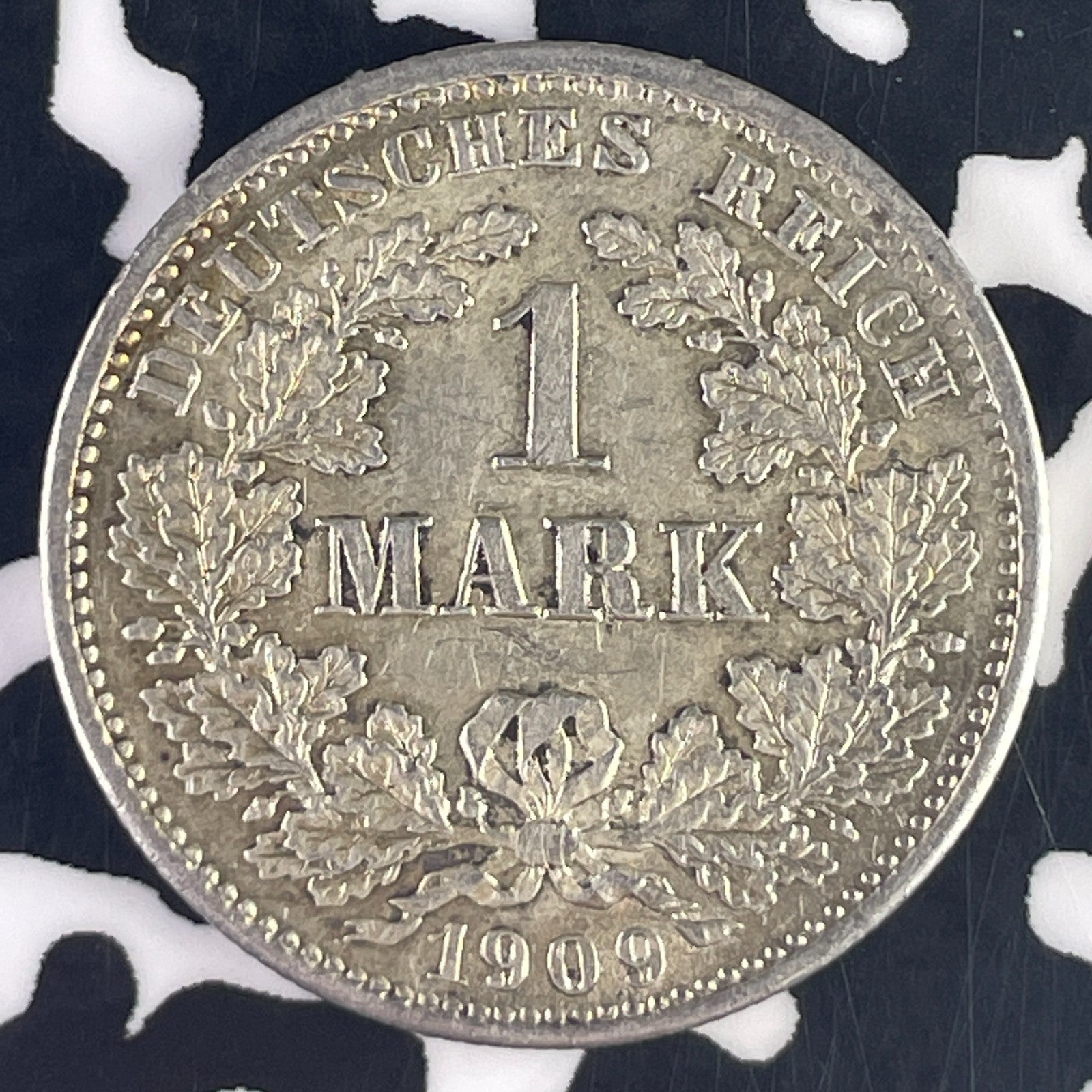 1909-D Germany 1 Mark Lot#F2330 Silver! Nice!