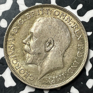 1916 Great Britain 1 Florin Lot#E7241 Silver! Nice!