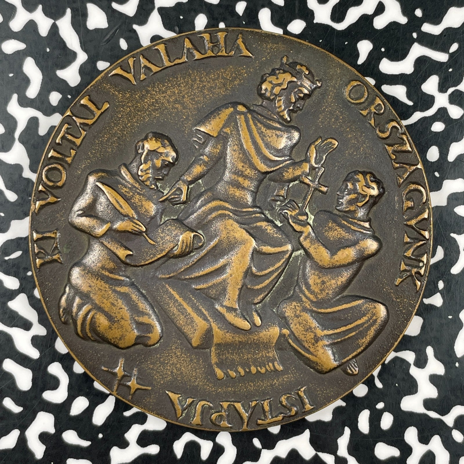 1938 Hungary Death Of St. Stephan Medal Lot#OV1956 72mm