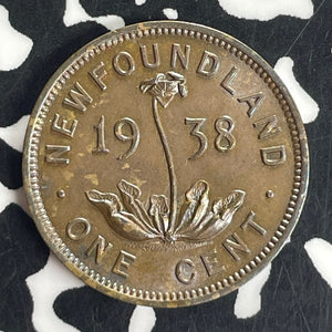 1938 Newfoundland Small Cent Lot#T8235 High Grade! Beautiful!