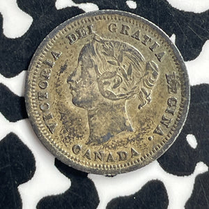 1858 Canada 5 Cents Lot#T7058 Silver!
