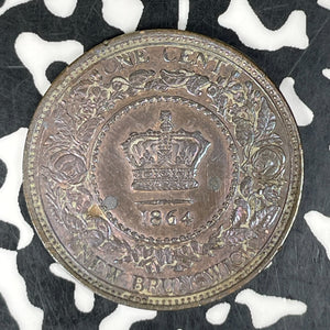 1864 New Brunswick 1 Cent Lot#JM9415 Nice!