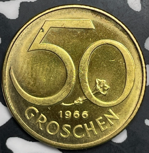 1966 Austria 50 Groschen Lot#T9767 Proof!