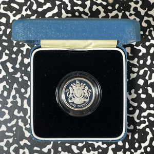 1993 Great Britain £1 Pound Lot#B2536 Silver! Proof! W/ Box & C.O.A.