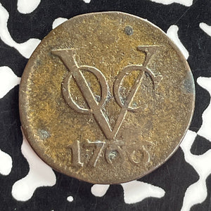 1766 Netherlands East Indies Utrecht 1 Duit Lot#T7459