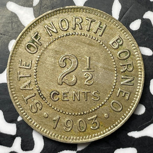 1903-H British North Borneo 2 1/2 Cents Lot#JM8758 Nice!