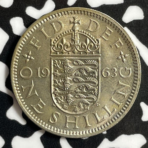 1963 Great Britain 1 Shilling Lot#E3303 High Grade! Beautiful!