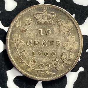 1900 Canada 10 Cents Lot#T9494 Silver!