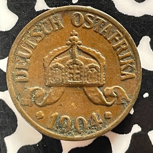 1904-A German East Africa 1/2 Heller Half Heller Lot#T5153