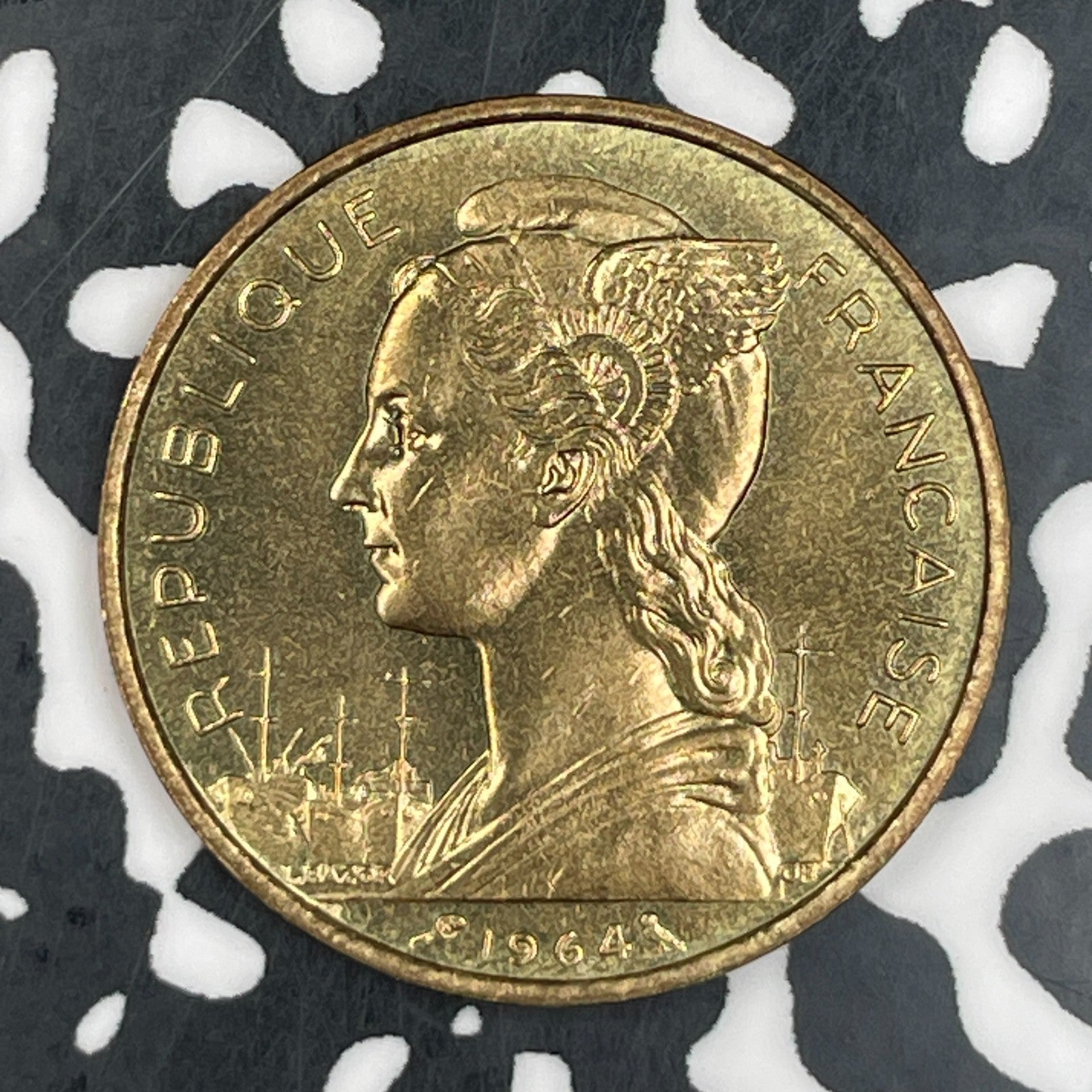1964 Comoros Islands 20 Francs Lot#F7657 High Grade! Beautiful!