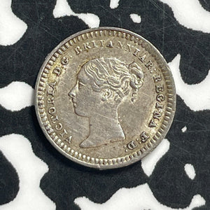 1843 G.B. Victoria 1 1/2 Pence Lot#JM9606 Silver! High Grade! Beautiful!