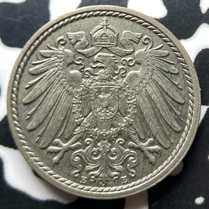 1897-E Germany 5 Pfennig Lot#JM8218 High Grade! Beautiful! Key Date!