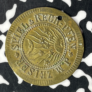 Undated Germany J.M. Zeiser Spiel Token Lot#T6799 Holed