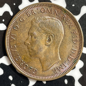 1942 Great Britain 1/2 Penny Half Penny Lot#E3446 High Grade! Beautiful!