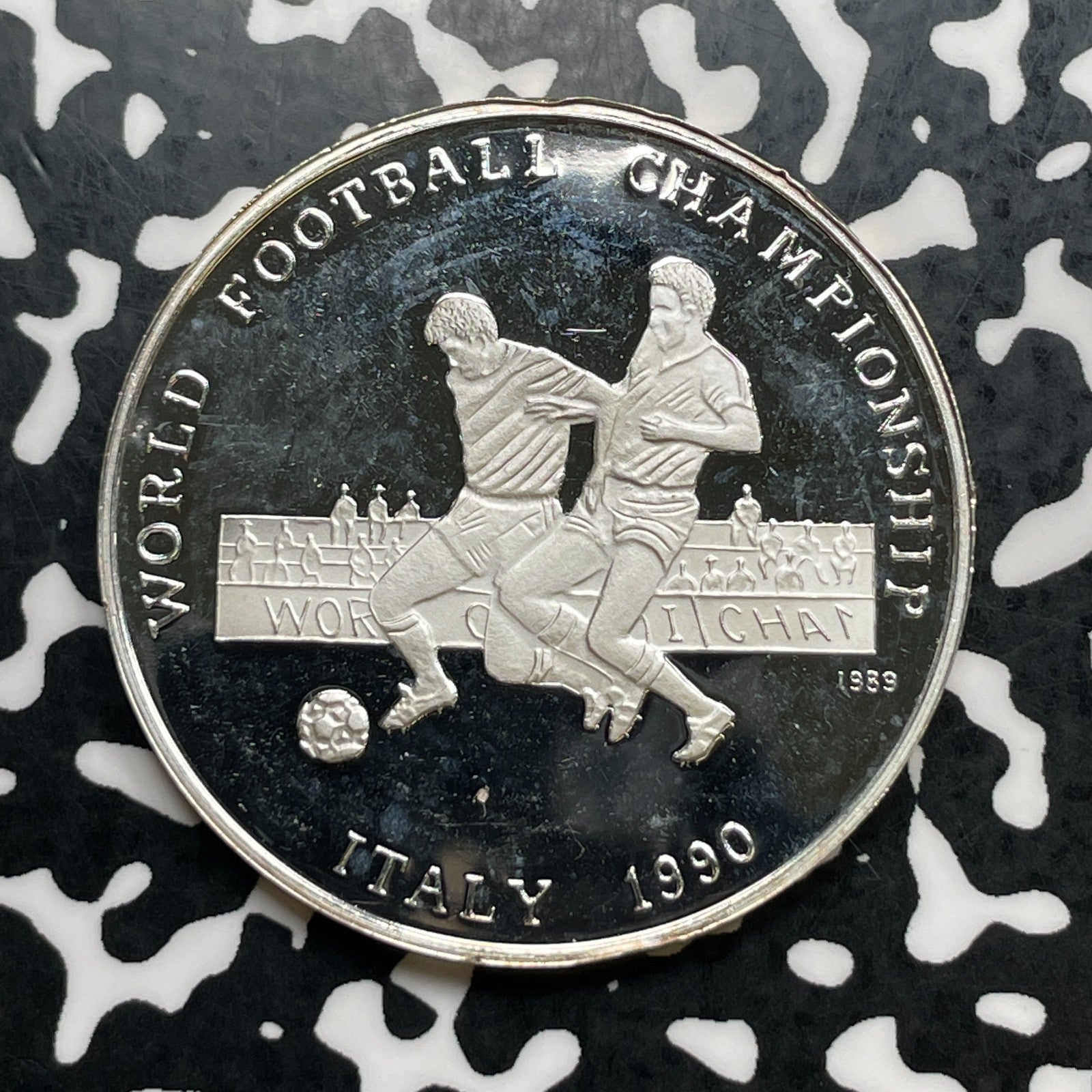 1989 Afghanistan Football Championship 500 Afghanis Lot#JM2239 Silver! Proof!