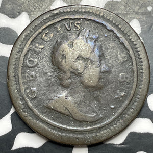 1721 Great Britain George II Farthing Lot#MK302