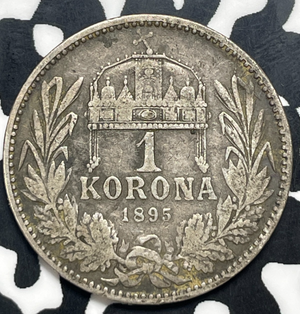 1893 Austria 1 Corona Lot#T9928 Silver!