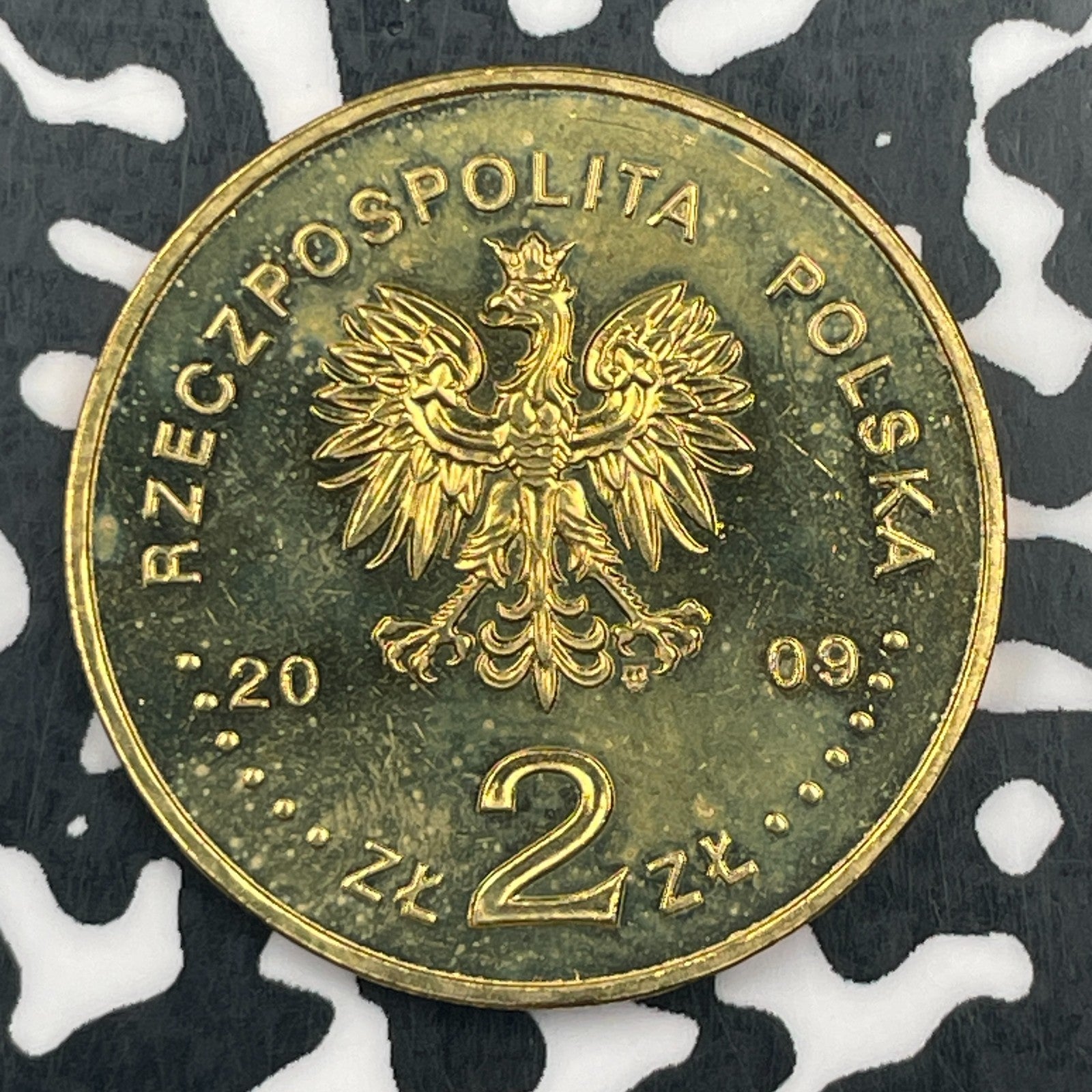2009 Poland 2 Zlote Lot#F8289 High Grade! Beautiful! Y#675