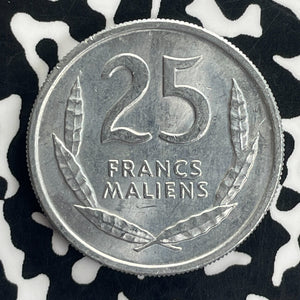 1961 Mali 25 Francs Lot#T8739 High Grade! Beautiful!