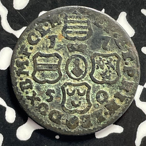1750 Belgium Liege 1 Liard Lot#T9556