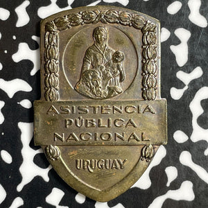 1927 Uruguay National Public Assistance Exposition Plaque Lot#E2508 27x40mm