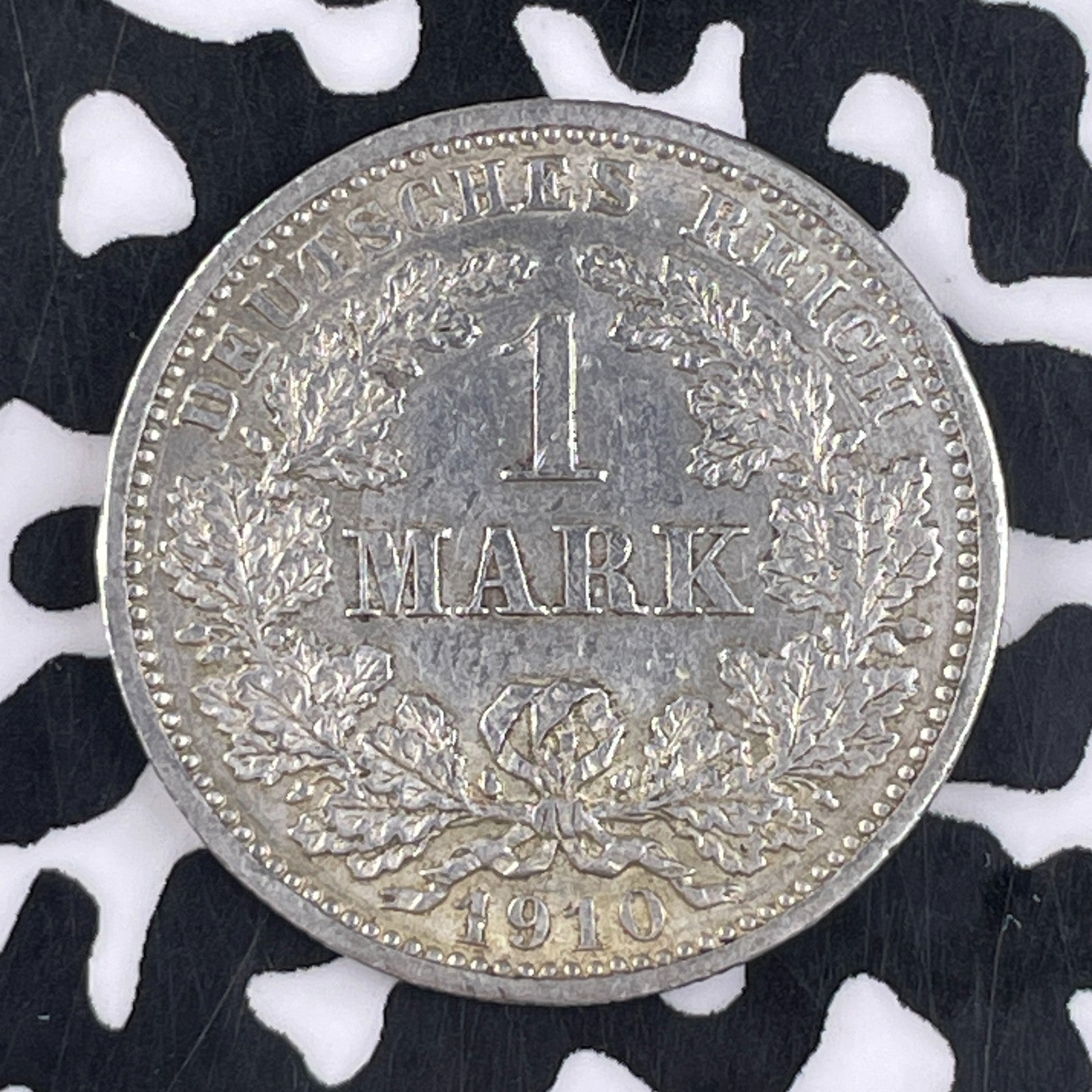 1910-J Germany 1 Mark Lot#F2625 Silver! Nice! Better Date