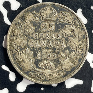 1909 Canada 25 Cents Lot#T7048 Silver!