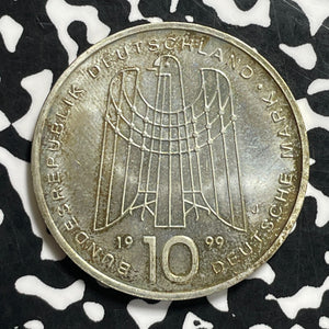 1999-J West Germany 10 Mark Lot#C0619 Silver! Nice!