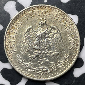 1919 Mexico 20 Centavos Lot#E9647 Silver! Nice! KM#438