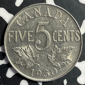 1930 Canada 5 Cents Lot#E8064 Nice!