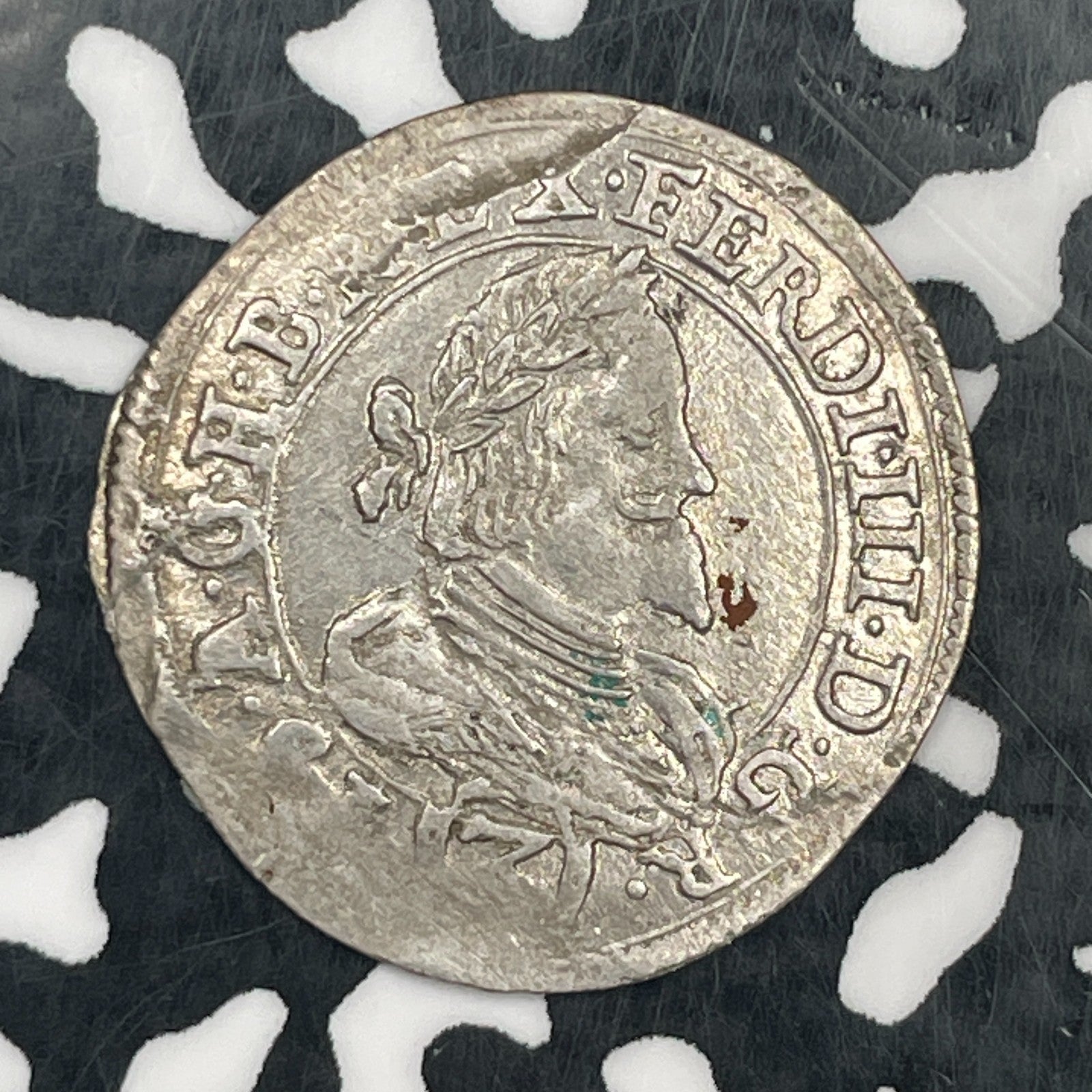 1640 Austria 3 Kreuzer Lot#JM2384 Silver! Nice! KM#833