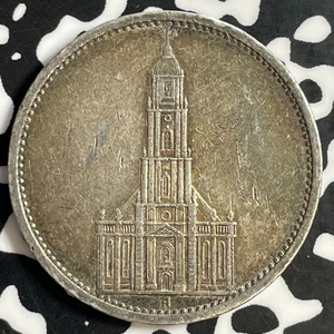 1935-A Germany 5 Mark Lot#E9372 Silver!