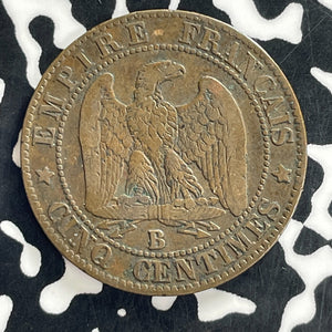 1855-B France 5 Centimes Lot#C1244