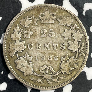 1886 Canada 25 Cents Lot#T0960 Silver!