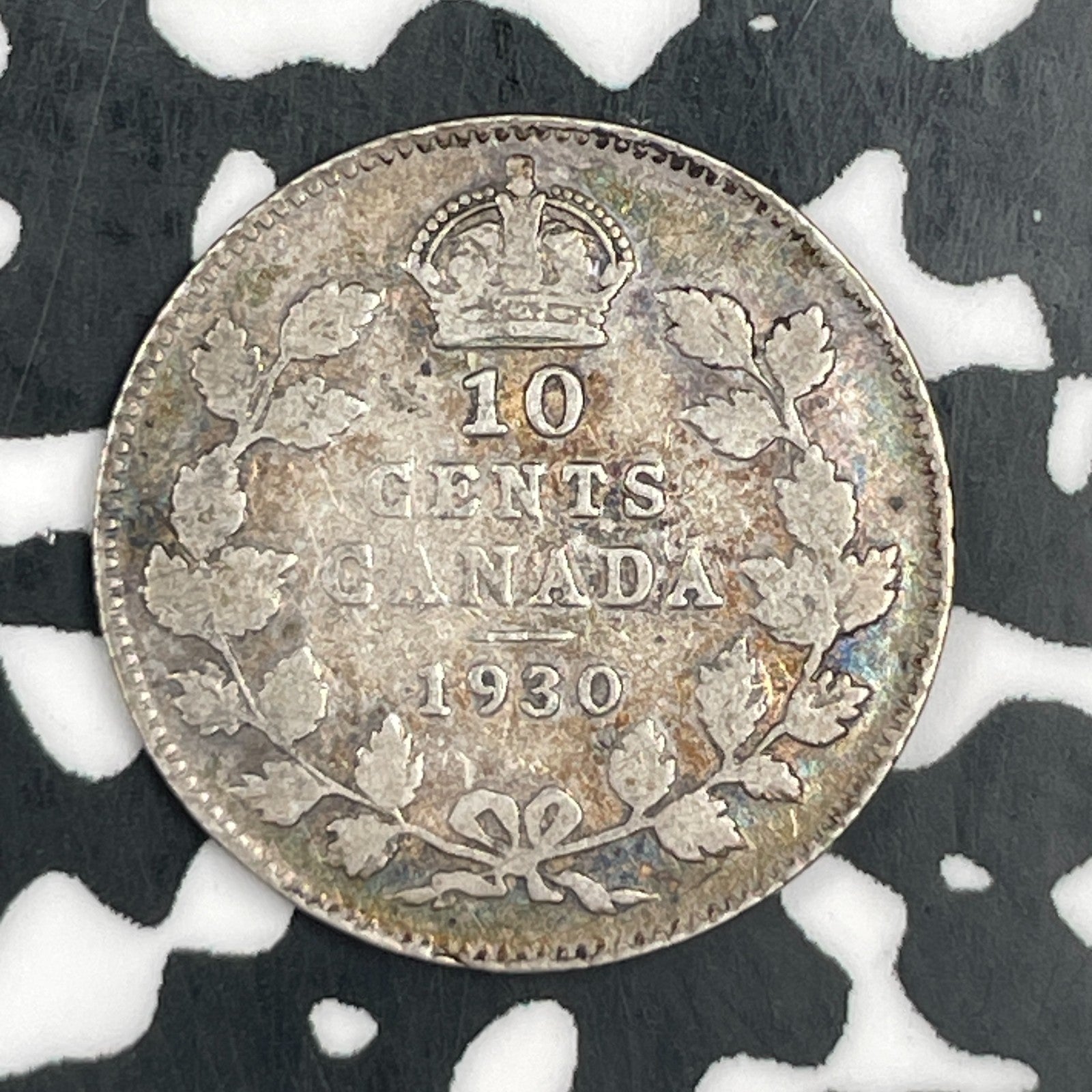 1930 Canada 10 Cents Lot#F6753 Silver!